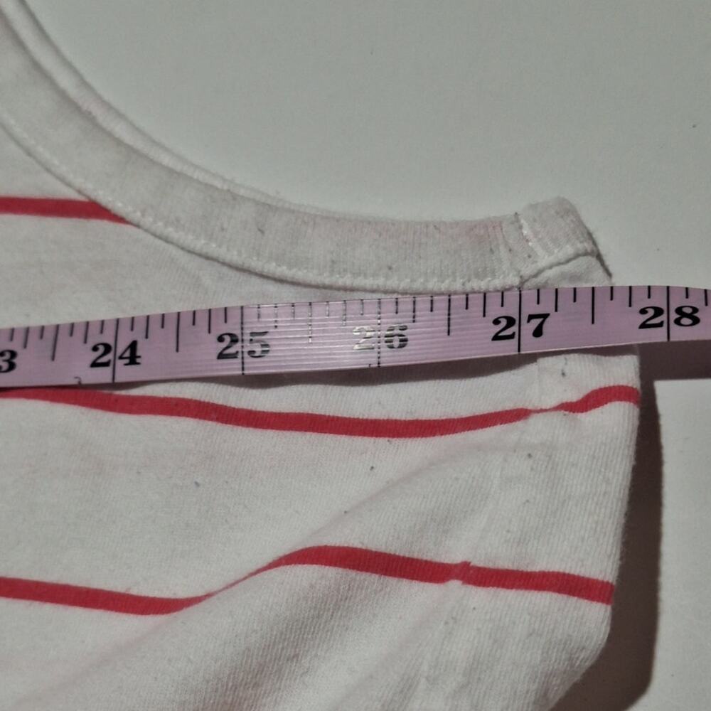 Torrid Tank Top Womens 4X/26 (Torrid Size 4) Pink White Striped Tiered Baby Doll - Picture 4 of 7